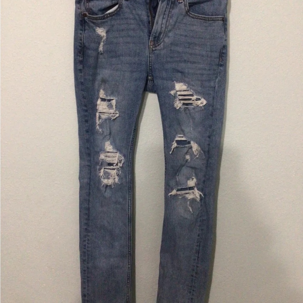 Abercrombie kids boys distressed jean 15/16 slim/ skinny fit